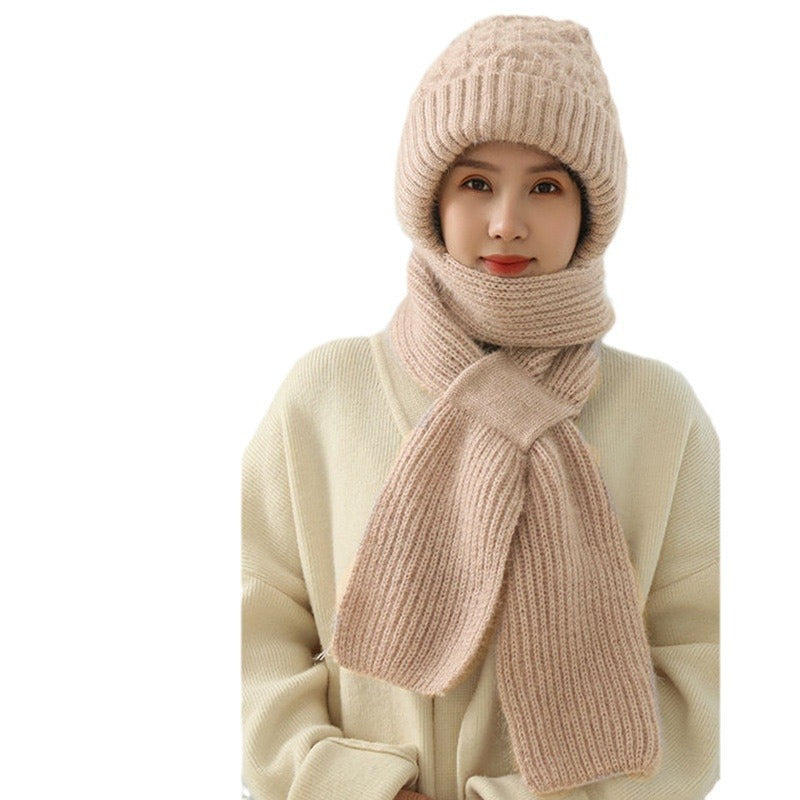 Knitted Beanie & Scarf Set