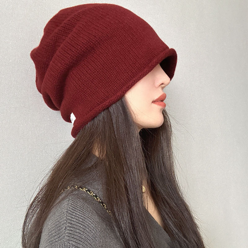 Wool-Blend Slouchy Beanie