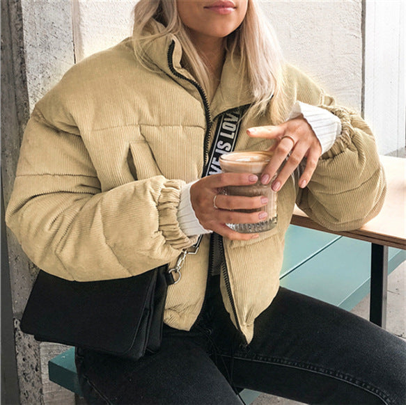 Corduroy Puffer Jacket