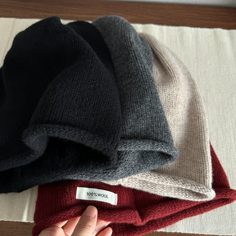 Wool-Blend Slouchy Beanie