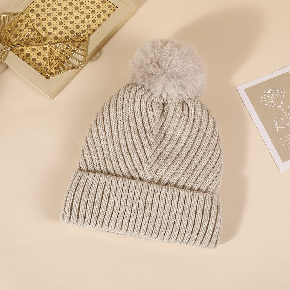 Pom-Pom Knitted Beanie
