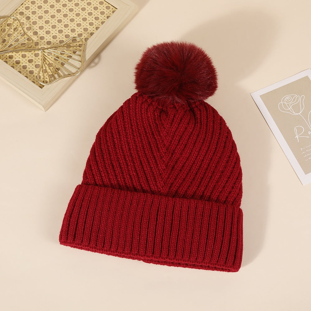 Pom-Pom Knitted Beanie