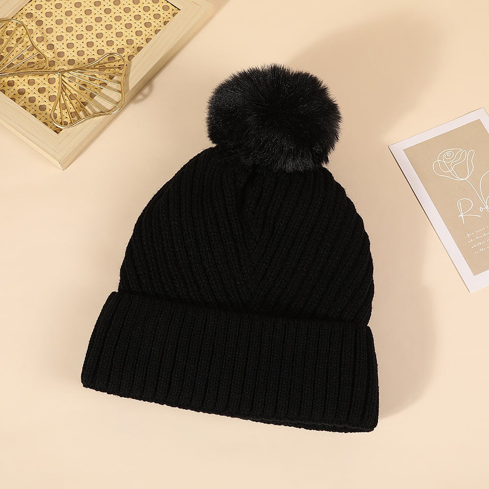Pom-Pom Knitted Beanie