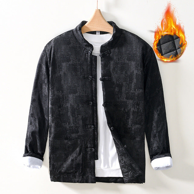 Stand-Collar Padded Overcoat