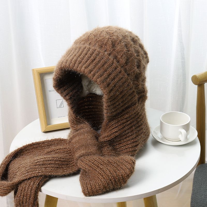 Knitted Beanie & Scarf Set