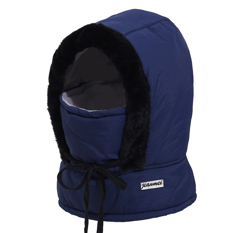 Fleece-Lined Hat with Face Mask