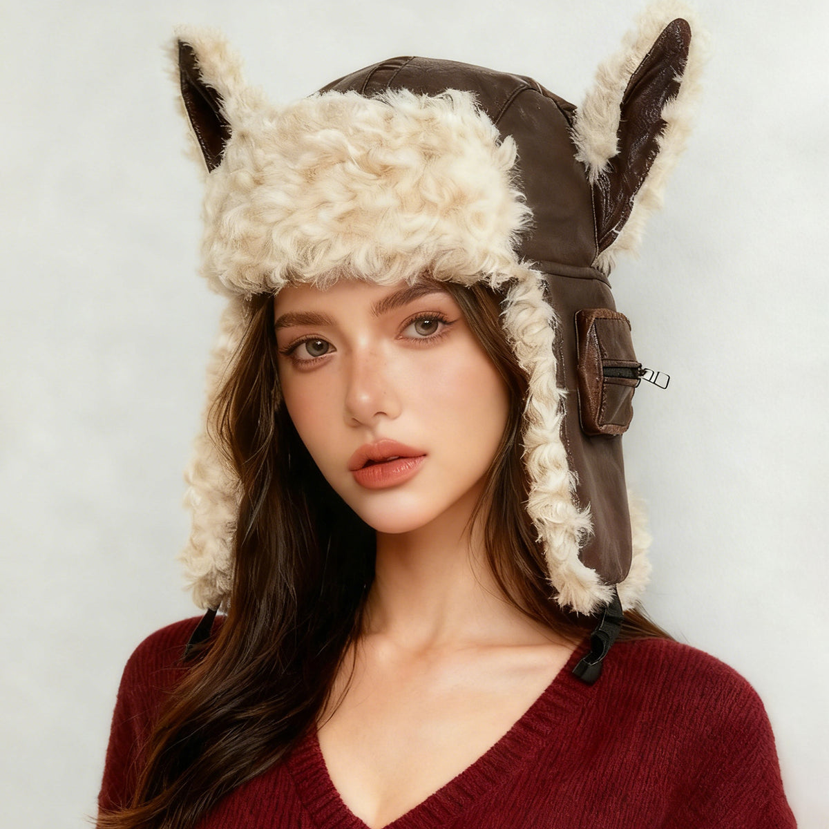 Plush Ear-Flap Winter Hat