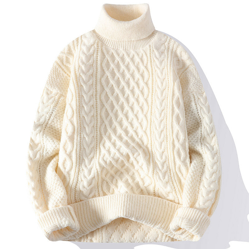 Jacquard Roll-Neck Sweater