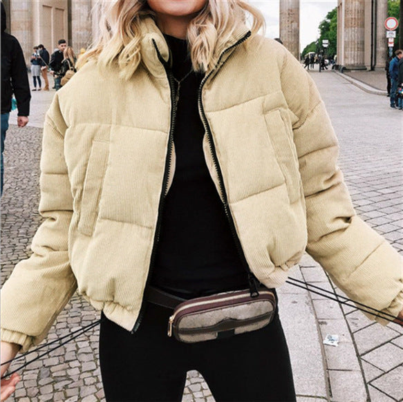 Corduroy Puffer Jacket