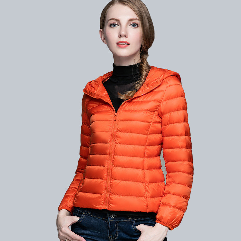 Lightweight Hooded Down Jacket
