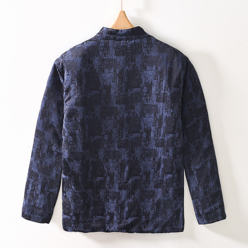 Stand-Collar Padded Overcoat