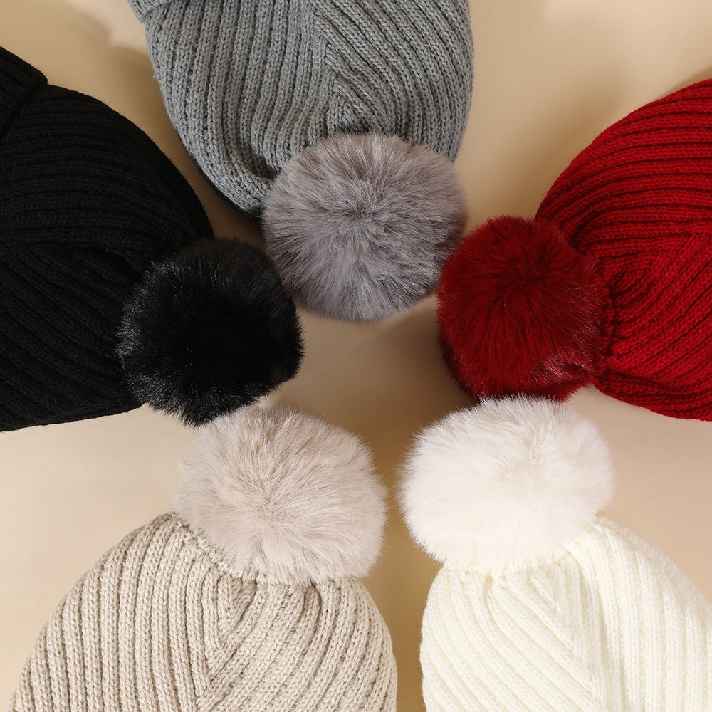 Pom-Pom Knitted Beanie