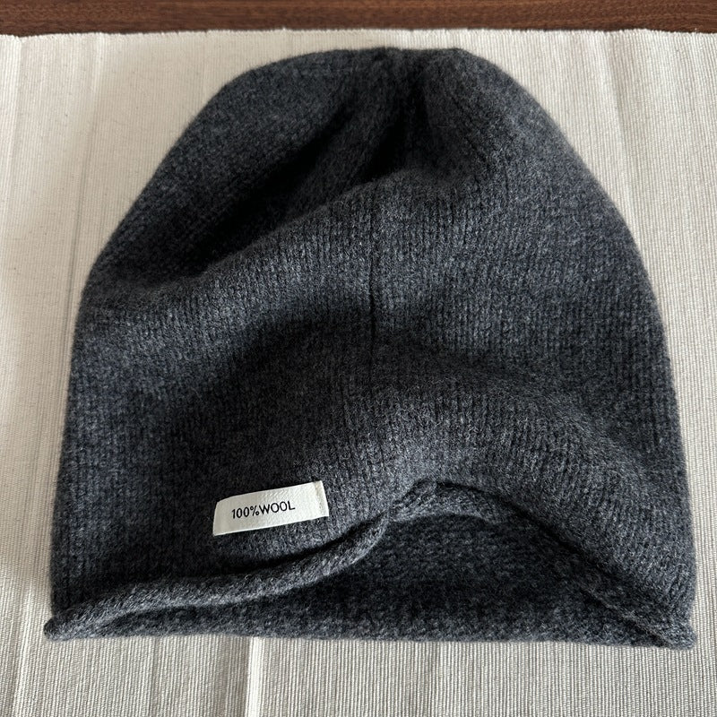 Wool-Blend Slouchy Beanie