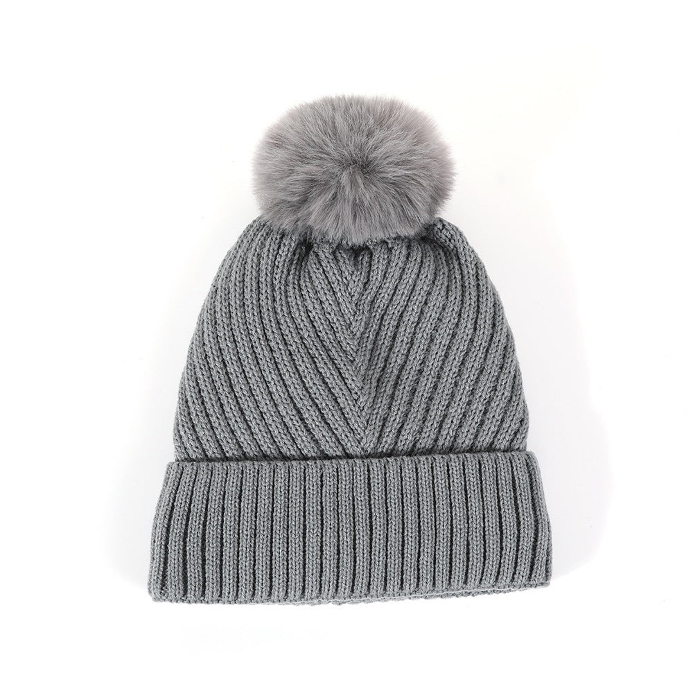 Pom-Pom Knitted Beanie