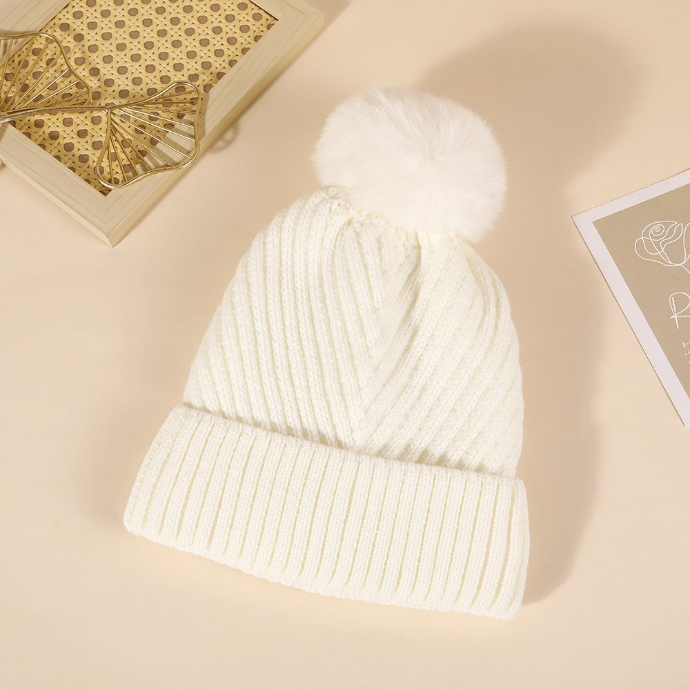 Pom-Pom Knitted Beanie