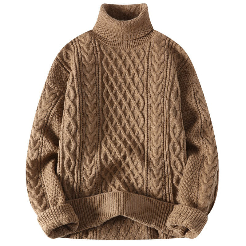 Jacquard Roll-Neck Sweater