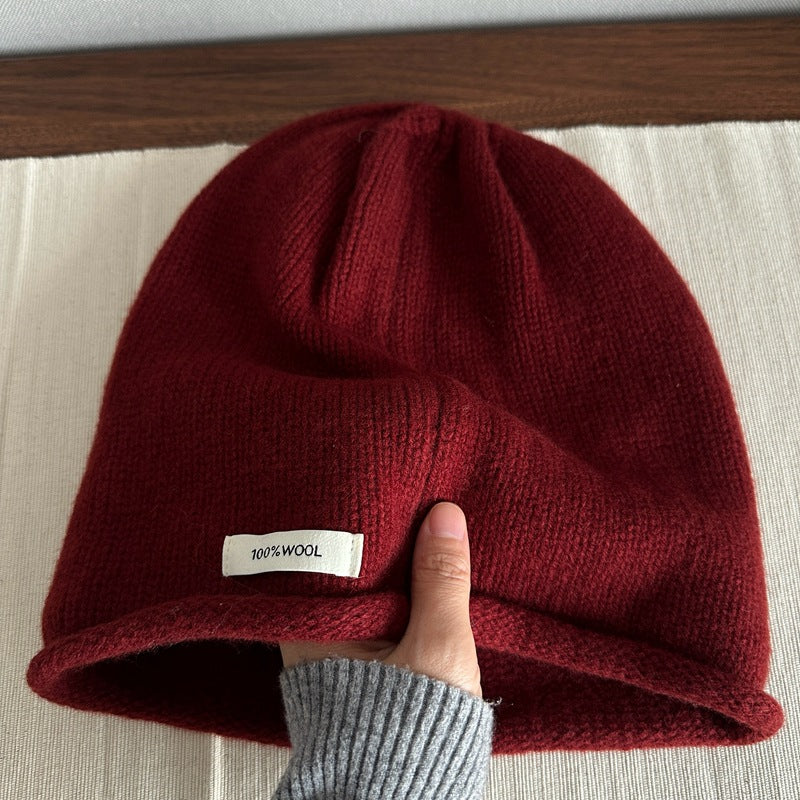 Wool-Blend Slouchy Beanie