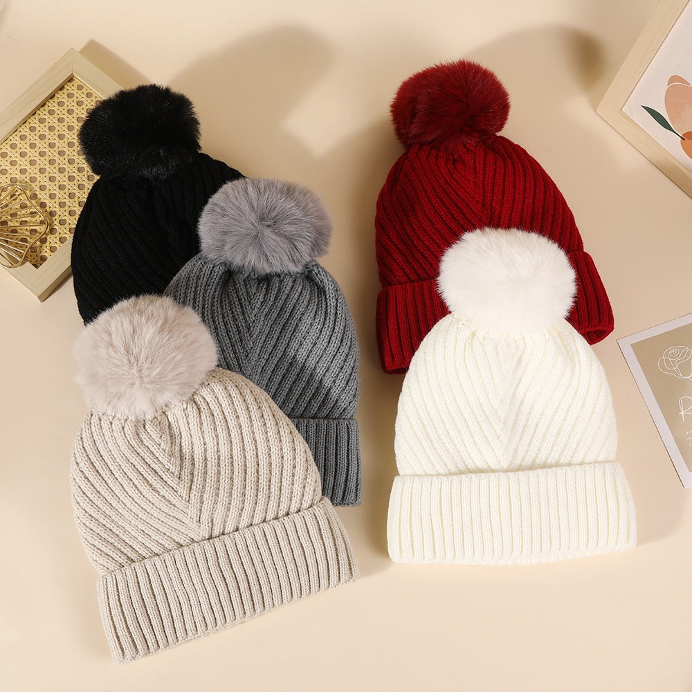 Pom-Pom Knitted Beanie