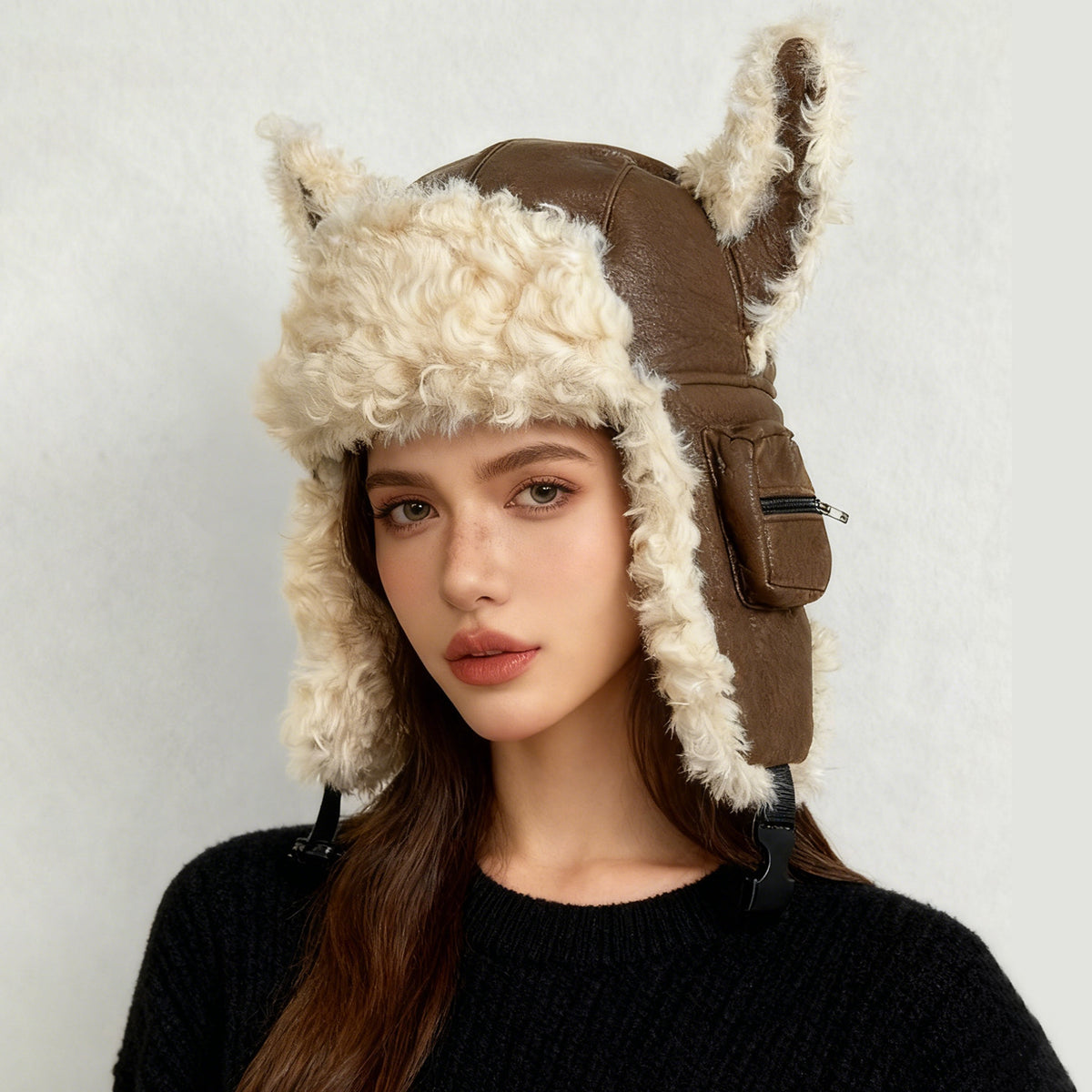 Plush Ear-Flap Winter Hat
